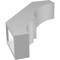 Ekena Millwork 3 1/2-in. W x 12-in. D x 16-in. H Balboa Architectural Grade PVC Knee Brace BRCP035X12X16BOA - alternate 4